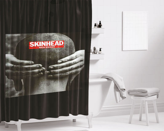 Skinhead Oi Hardcore Punk Bathroom Shower Curtain Fabric Waterproof | 66 X 72 Inch