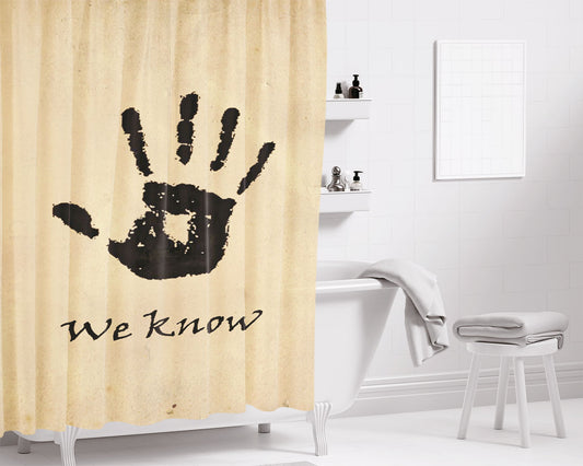 Skyrim Dark Brotherhood We Bathroom Shower Curtain Fabric Waterproof | 66 X 72 Inch