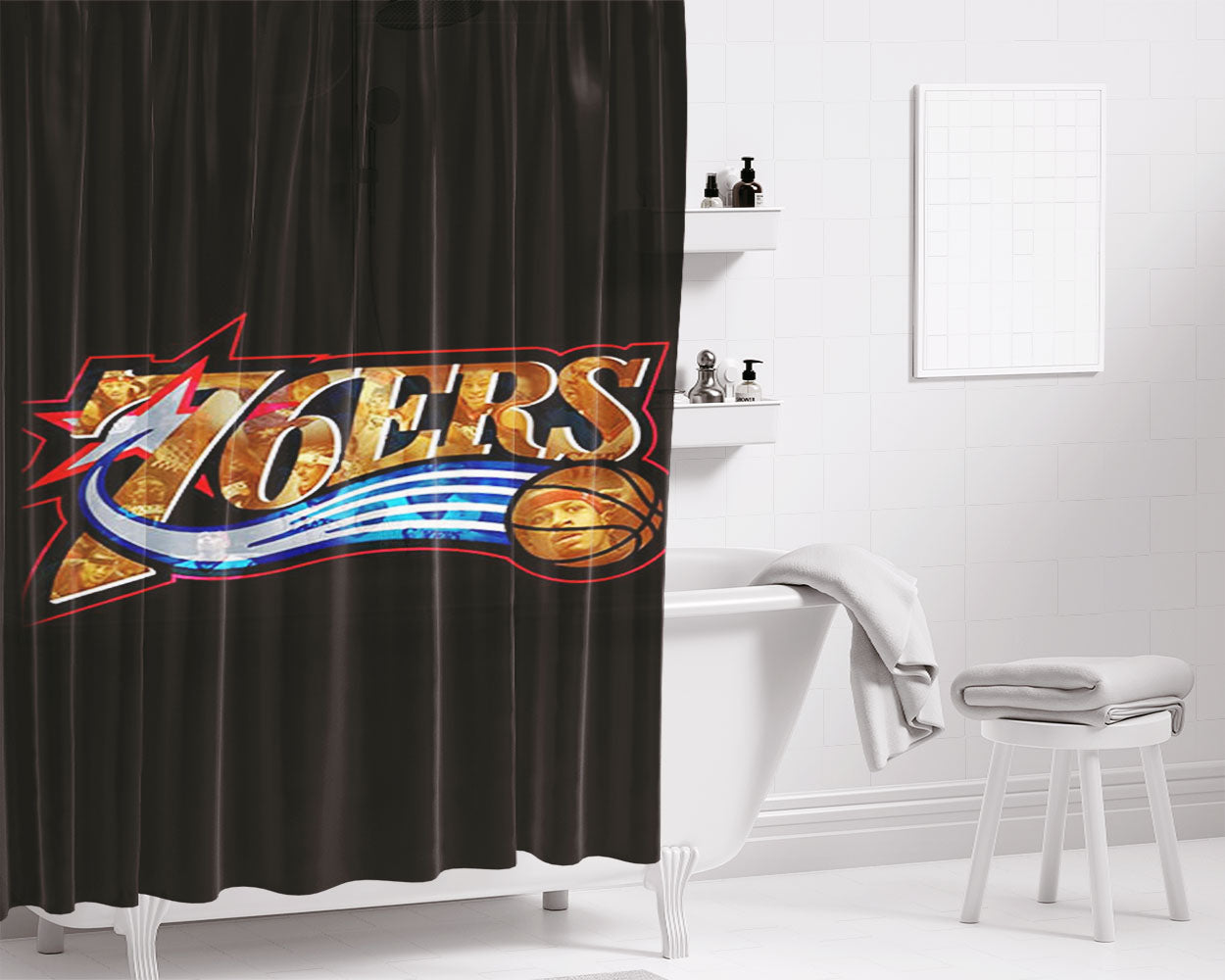 100 Peach August Bathroom Shower Curtain Fabric Waterproof | 66 X 72 Inch