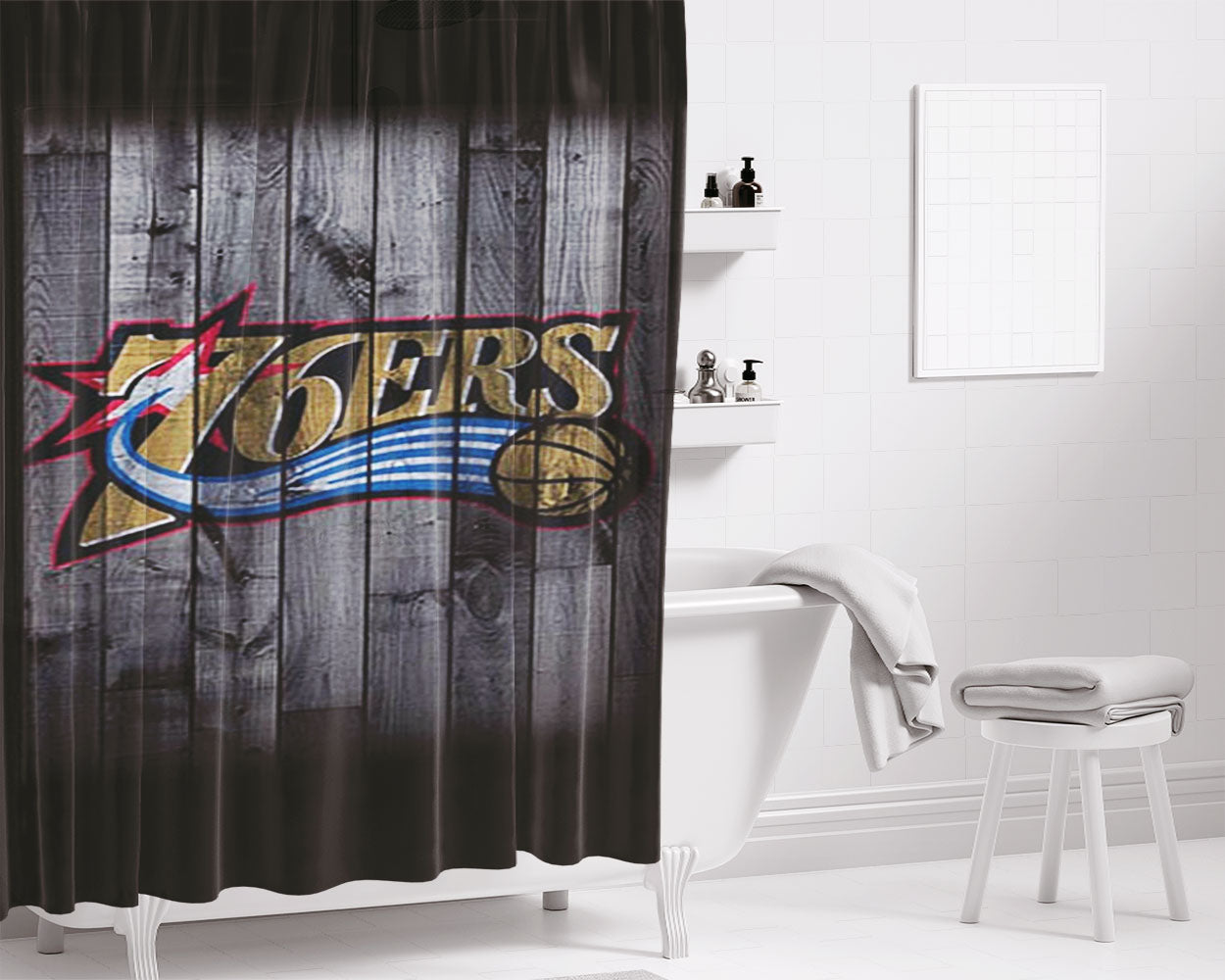 0161 Manny On The Map Bugzy Malone Bathroom Shower Curtain Fabric Waterproof | 66 X 72 Inch