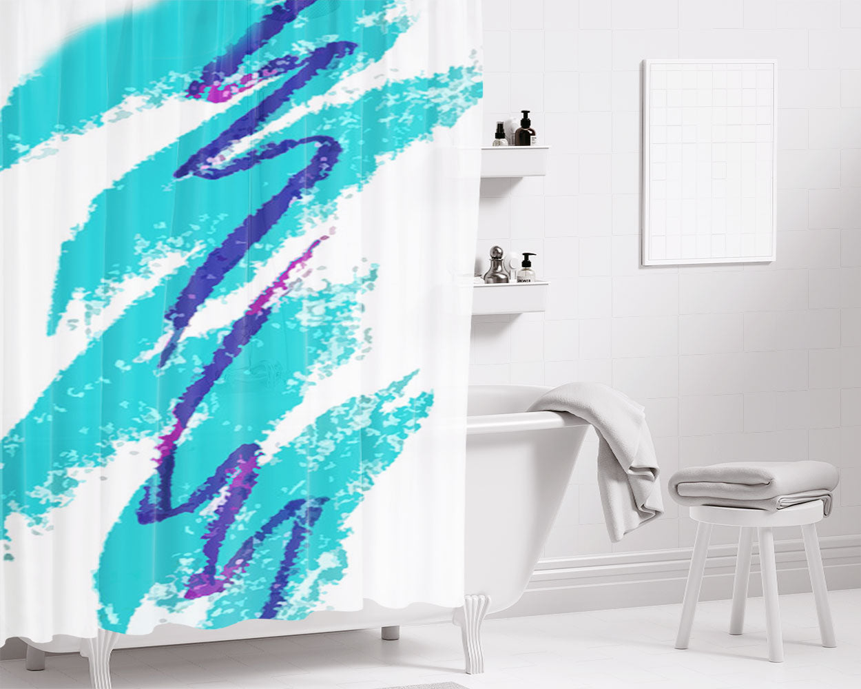 1940S Montage Of World War Ii Headlines Statue Of Lib Bathroom Shower Curtain Fabric Waterproof | 66 X 72 Inch