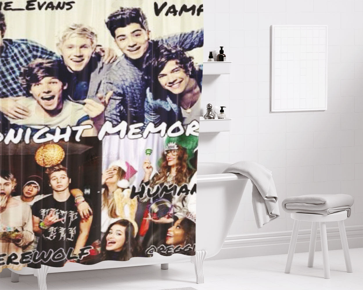 2014 Salute Soldier Army Logo Bathroom Shower Curtain Fabric Waterproof | 66 X 72 Inch