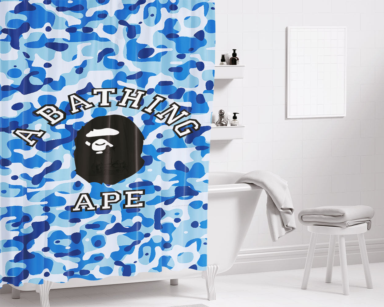 A7X Logo Bat Country Bathroom Shower Curtain Fabric Waterproof | 66 X 72 Inch