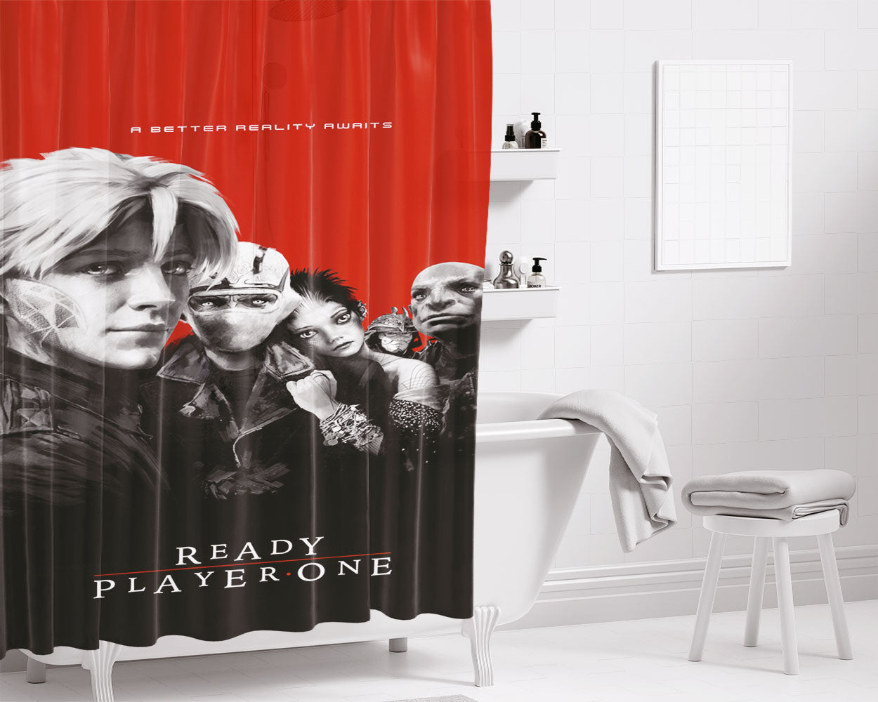 A Bathing Ape X Undefeated Bathroom Shower Curtain Fabric Waterproof | 66 X 72 Inch