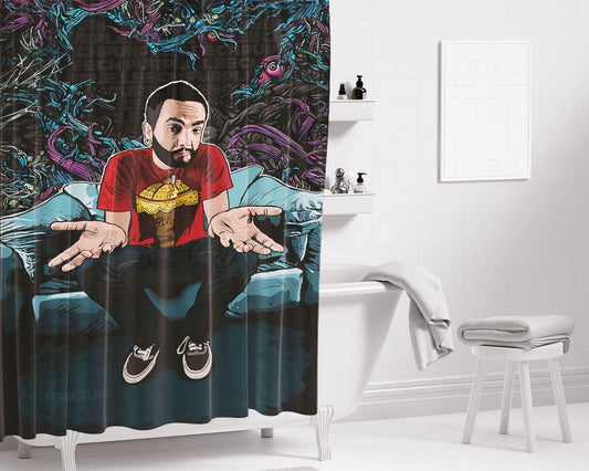 A Creepy Cute Halloween Bathroom Shower Curtain Fabric Waterproof | 66 X 72 Inch