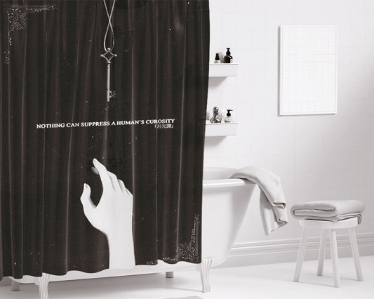 A Great Big World Happy Bathroom Shower Curtain Fabric Waterproof | 66 X 72 Inch