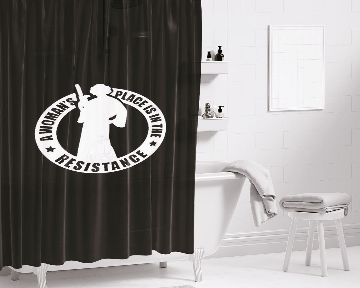 A Star Is Born Bathroom Shower Curtain Fabric Waterproof | 66 X 72 Inch
