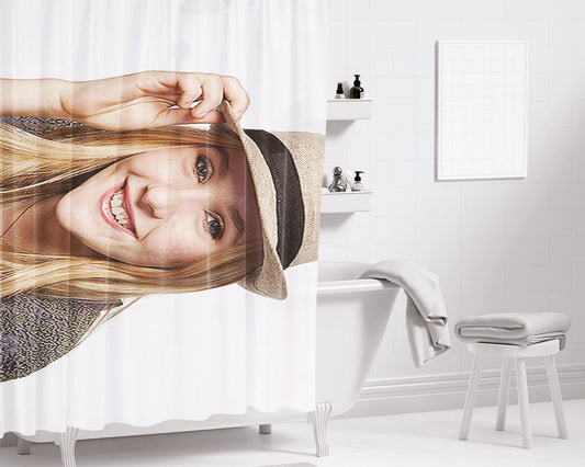 Abigail Breslin Animal Print Bathroom Shower Curtain Fabric Waterproof | 66 X 72 Inch