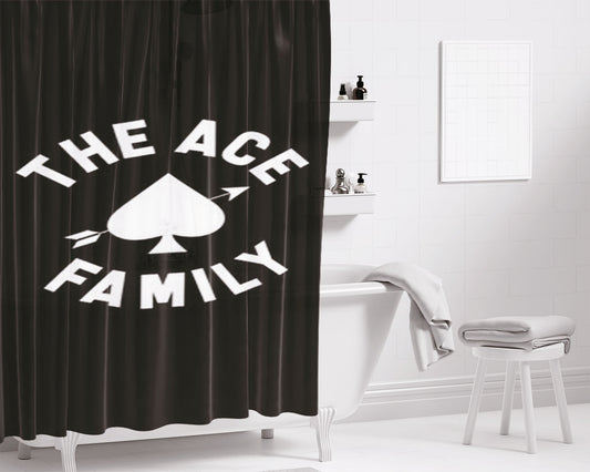 Ace And Ruffy Bathroom Shower Curtain Fabric Waterproof | 66 X 72 Inch