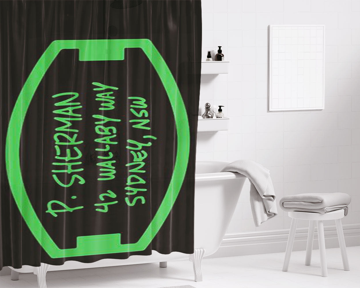 Address Finding Nemo 4 Bathroom Shower Curtain Fabric Waterproof | 66 X 72 Inch