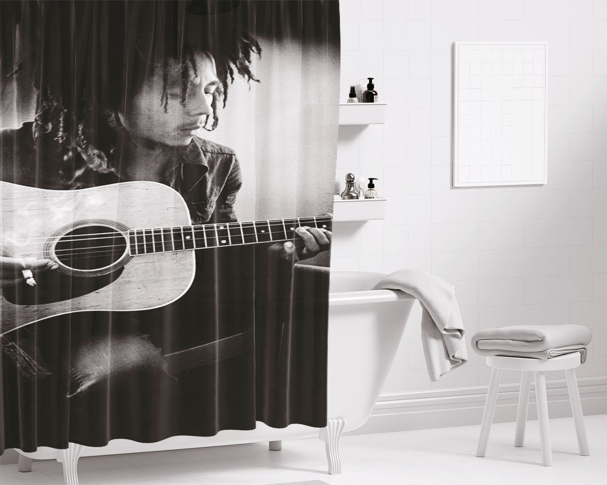 Adriana Lima Eyes Bathroom Shower Curtain Fabric Waterproof | 66 X 72 Inch