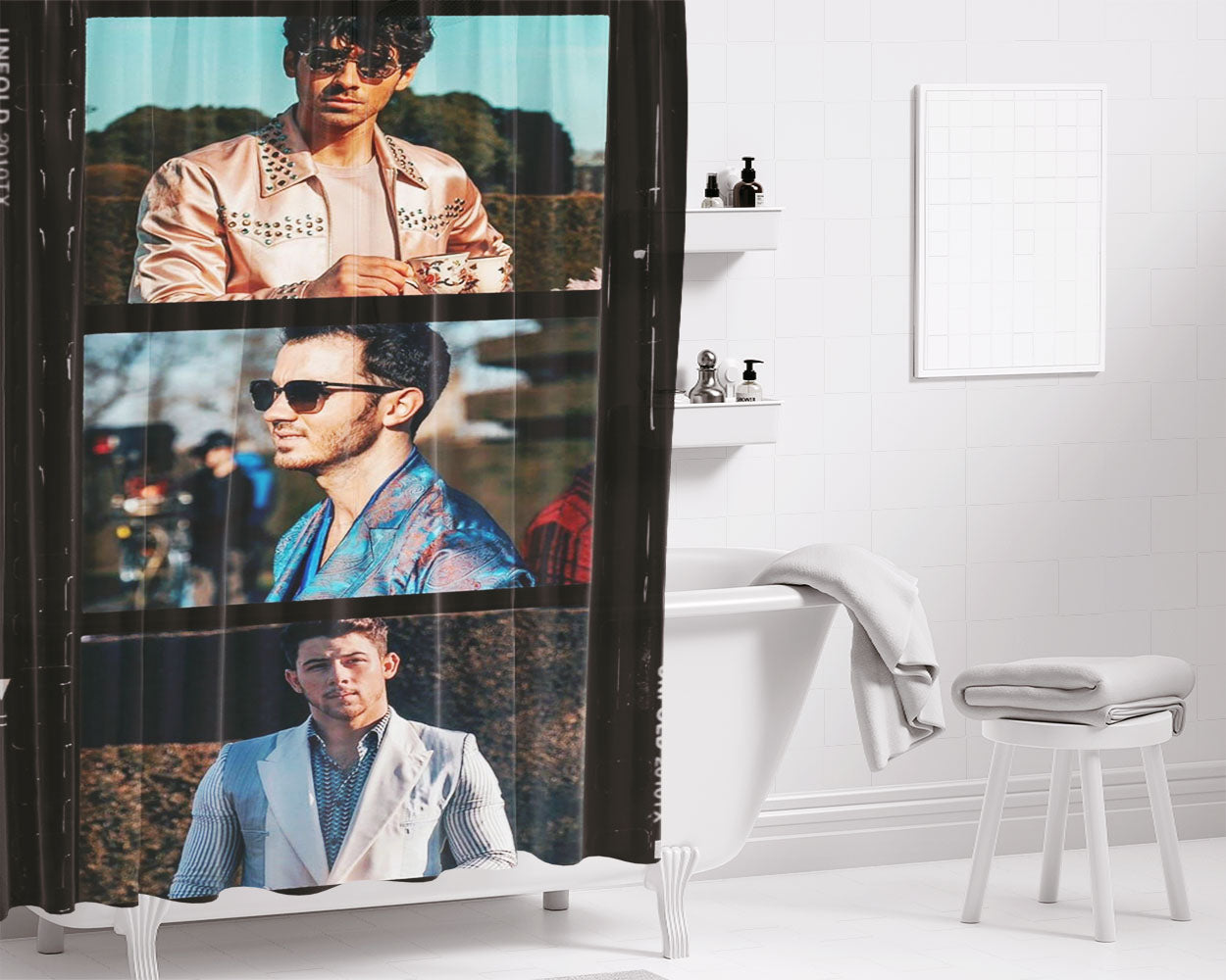 Jonas Brot Bathroom Shower Curtain Fabric Waterproof | 66 X 72 Inch