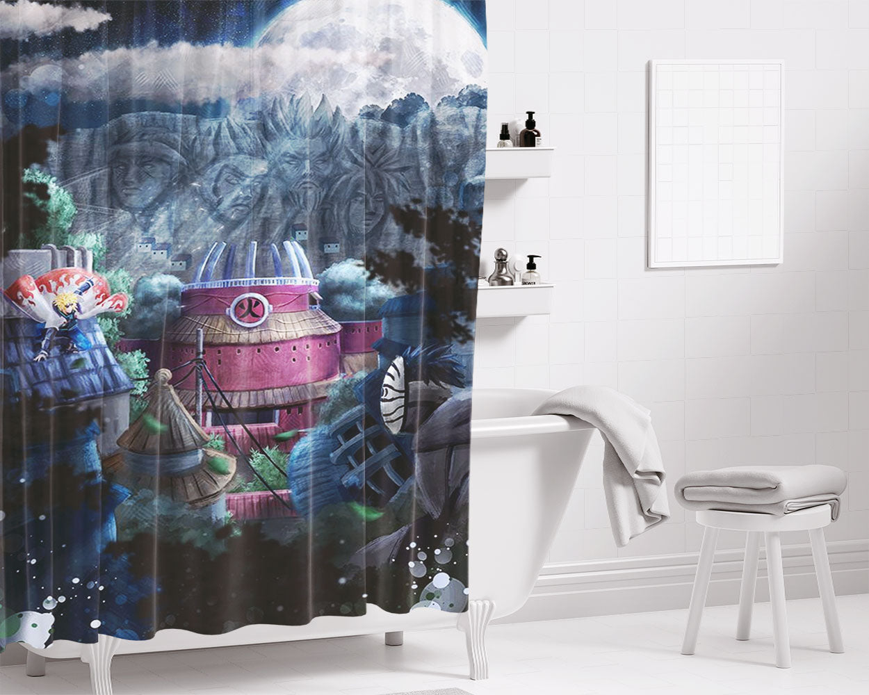 Kongou Kantai Collection Kancolle Bathroom Shower Curtain Fabric Waterproof | 66 X 72 Inch