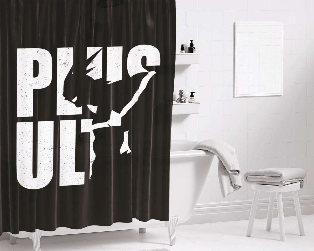 Plus Ultra All Might Bathroom Shower Curtain Fabric Waterproof | 66 X 72 Inch