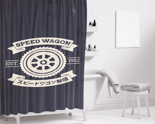 Spw - Speed Wagon Foundation [Cream] Bathroom Shower Curtain Fabric Waterproof | 66 X 72 Inch
