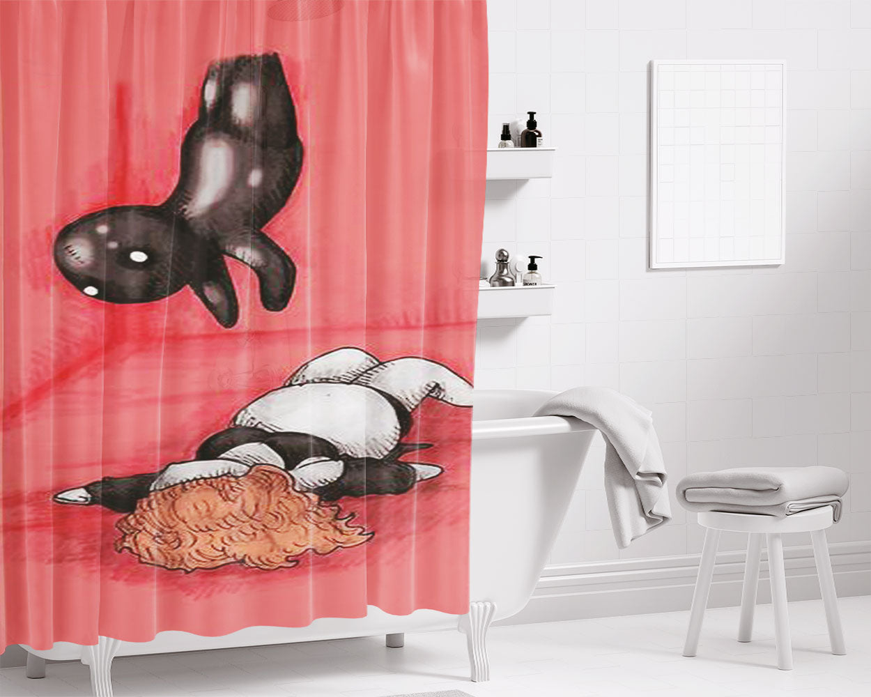 American Horor Story Bathroom Shower Curtain Fabric Waterproof | 66 X 72 Inch