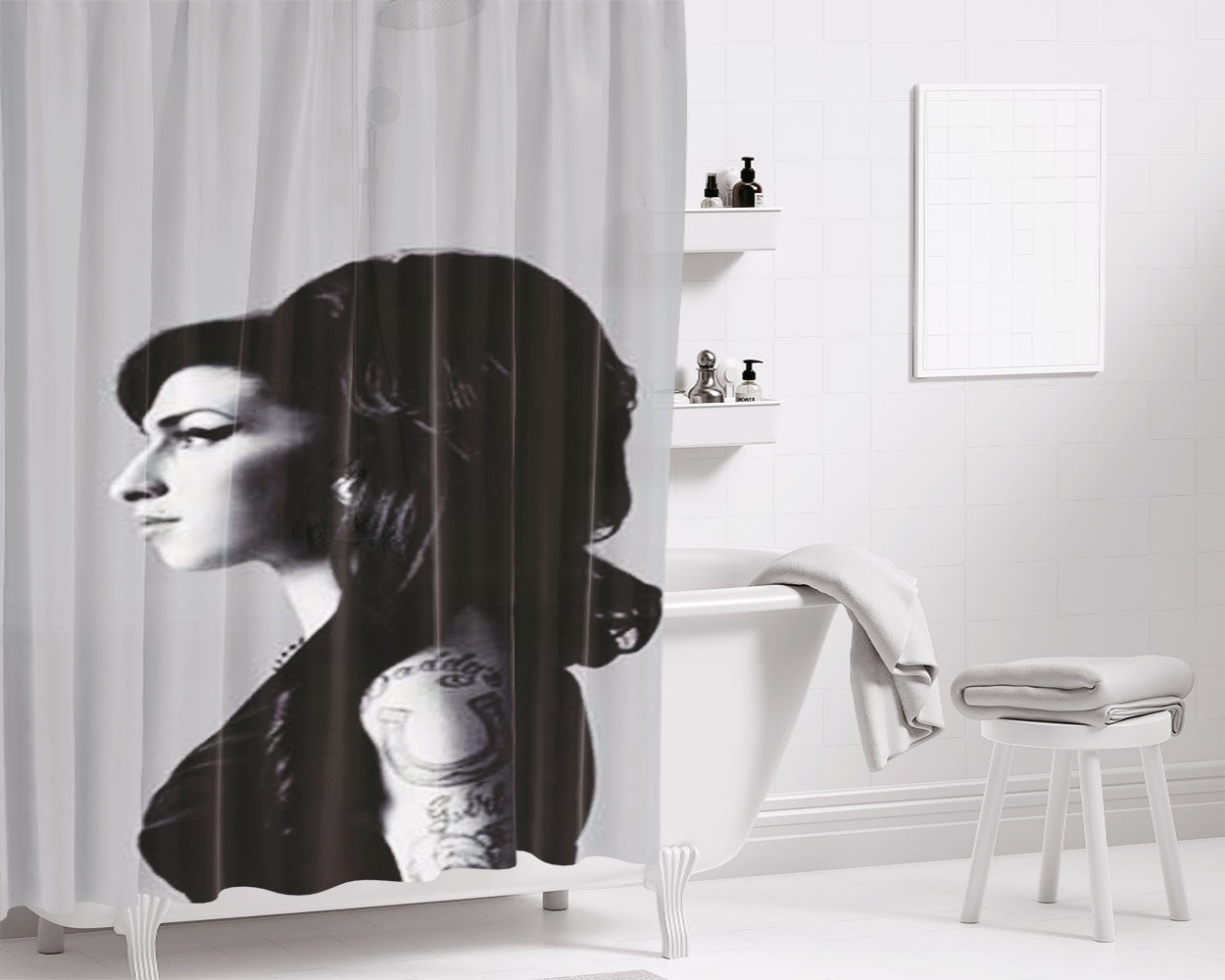 Amy Lee Evanescence Bathroom Shower Curtain Fabric Waterproof | 66 X 72 Inch