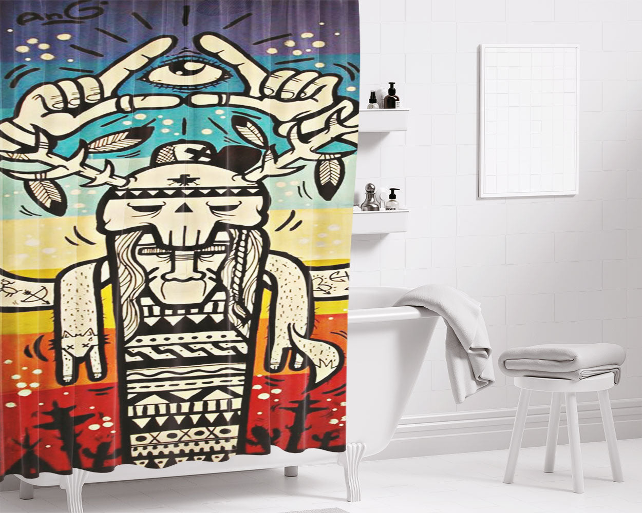 Anette Olzon Bathroom Shower Curtain Fabric Waterproof | 66 X 72 Inch