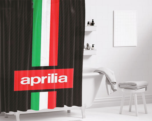 Aprilia Carbon Pattern Bathroom Shower Curtain Fabric Waterproof | 66 X 72 Inch