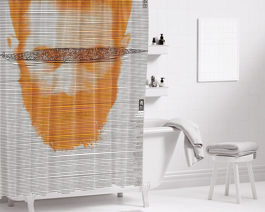 Art Face Smulen Peace Bathroom Shower Curtain Fabric Waterproof | 66 X 72 Inch