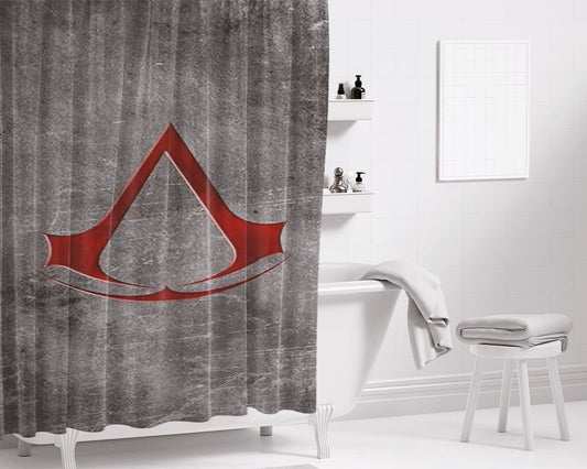 Assasisn Logo- Bathroom Shower Curtain Fabric Waterproof | 66 X 72 Inch