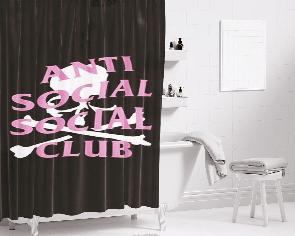 Assc X Mastermind Bathroom Shower Curtain Fabric Waterproof | 66 X 72 Inch
