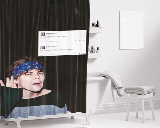 Aston Irwin What A Nob Bathroom Shower Curtain Fabric Waterproof | 66 X 72 Inch
