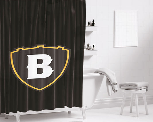 B Logos Bathroom Shower Curtain Fabric Waterproof | 66 X 72 Inch