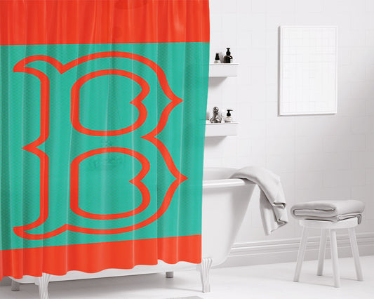 B Sox Bathroom Shower Curtain Fabric Waterproof | 66 X 72 Inch