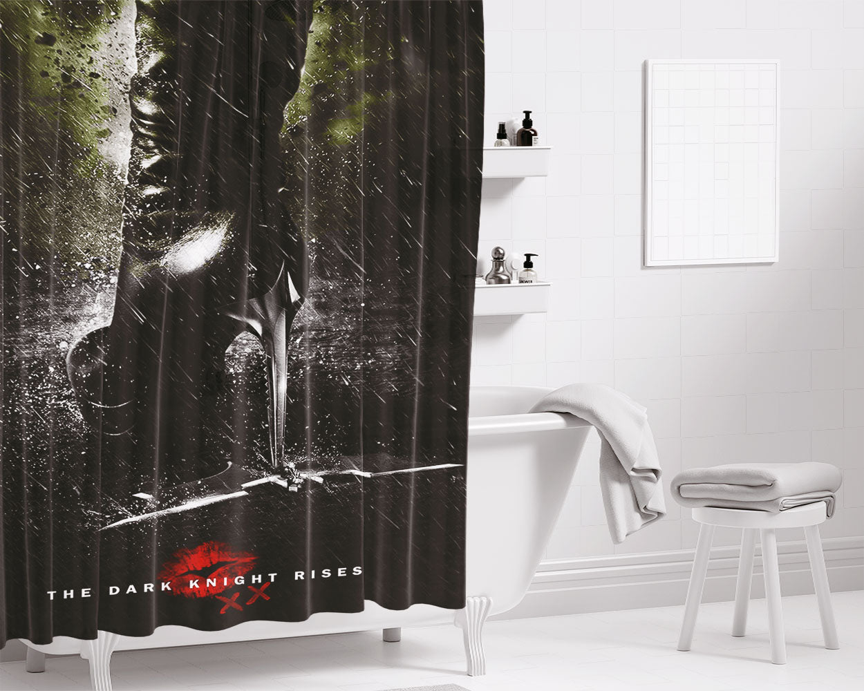 Catwoman The Dark Knight Rises Bathroom Shower Curtain Fabric Waterproof | 66 X 72 Inch