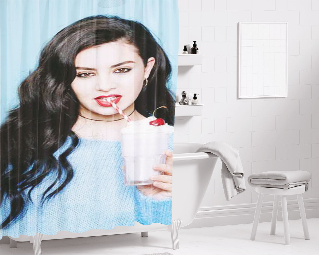 Charli Xcx Bathroom Shower Curtain Fabric Waterproof | 66 X 72 Inch