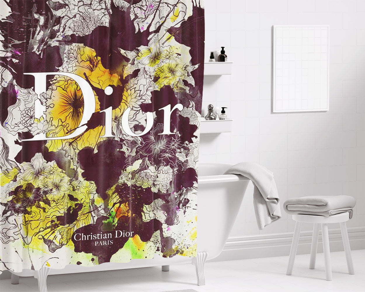 Christ Bathroom Shower Curtain Fabric Waterproof | 66 X 72 Inch