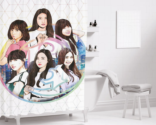 Gfriend Wallpaper Art Bathroom Shower Curtain Fabric Waterproof | 66 X 72 Inch