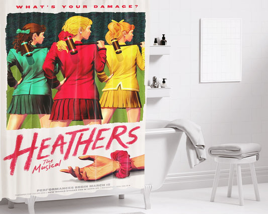 Heathers Collage Bathroom Shower Curtain Fabric Waterproof | 66 X 72 Inch