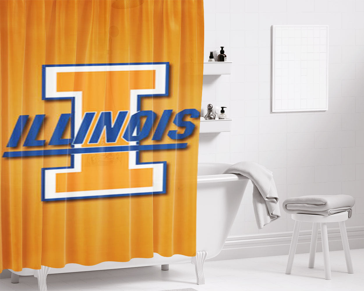Ikon Signature Poster Bathroom Shower Curtain Fabric Waterproof | 66 X 72 Inch