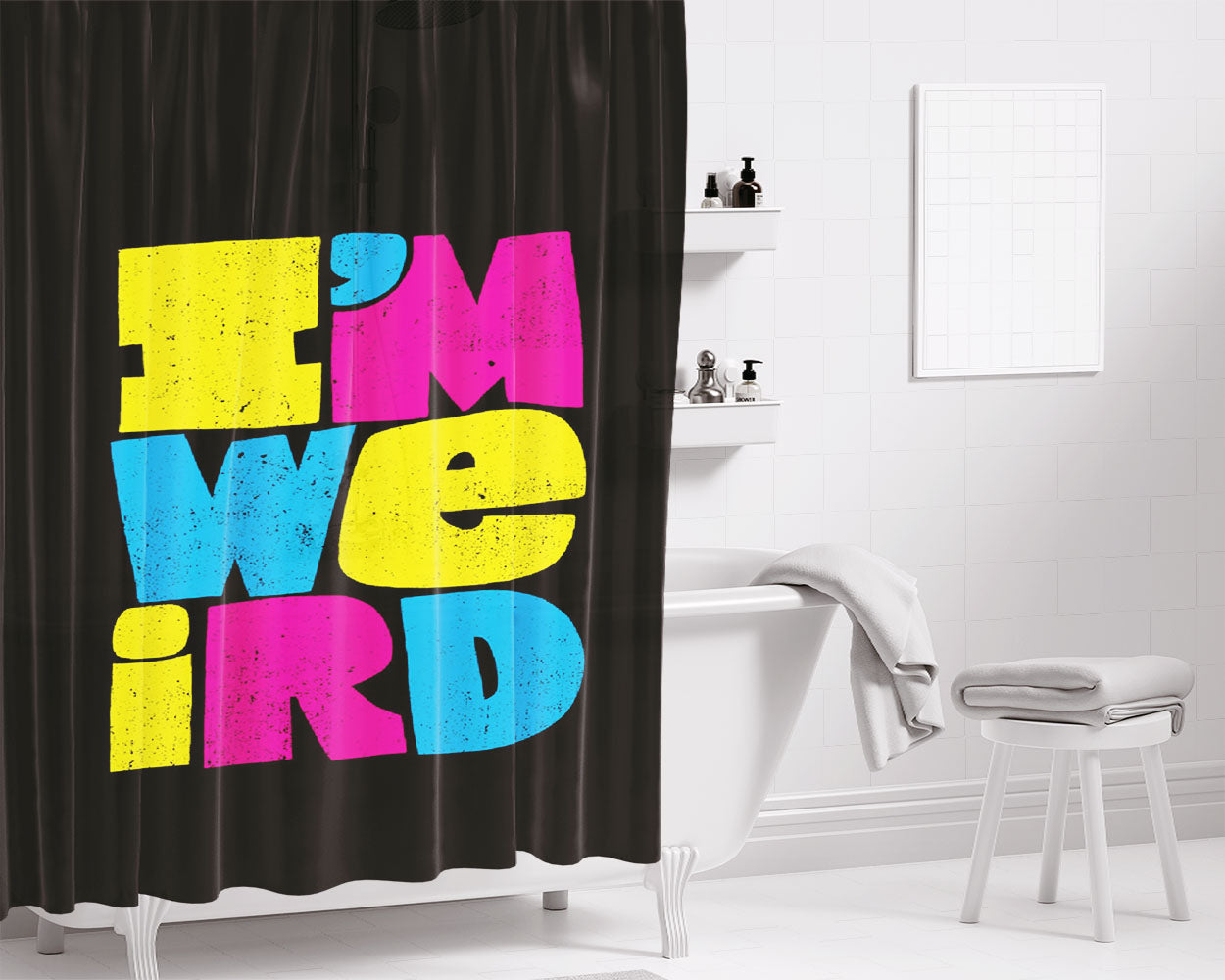 Im Sick Of It Burger Bathroom Shower Curtain Fabric Waterproof | 66 X 72 Inch