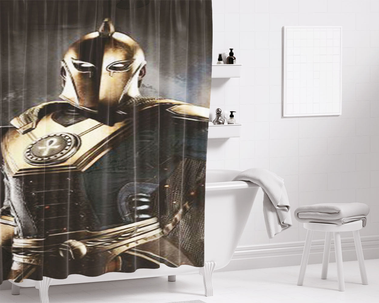 Initiative Rolls Not Gender Roles Bathroom Shower Curtain Fabric Waterproof | 66 X 72 Inch