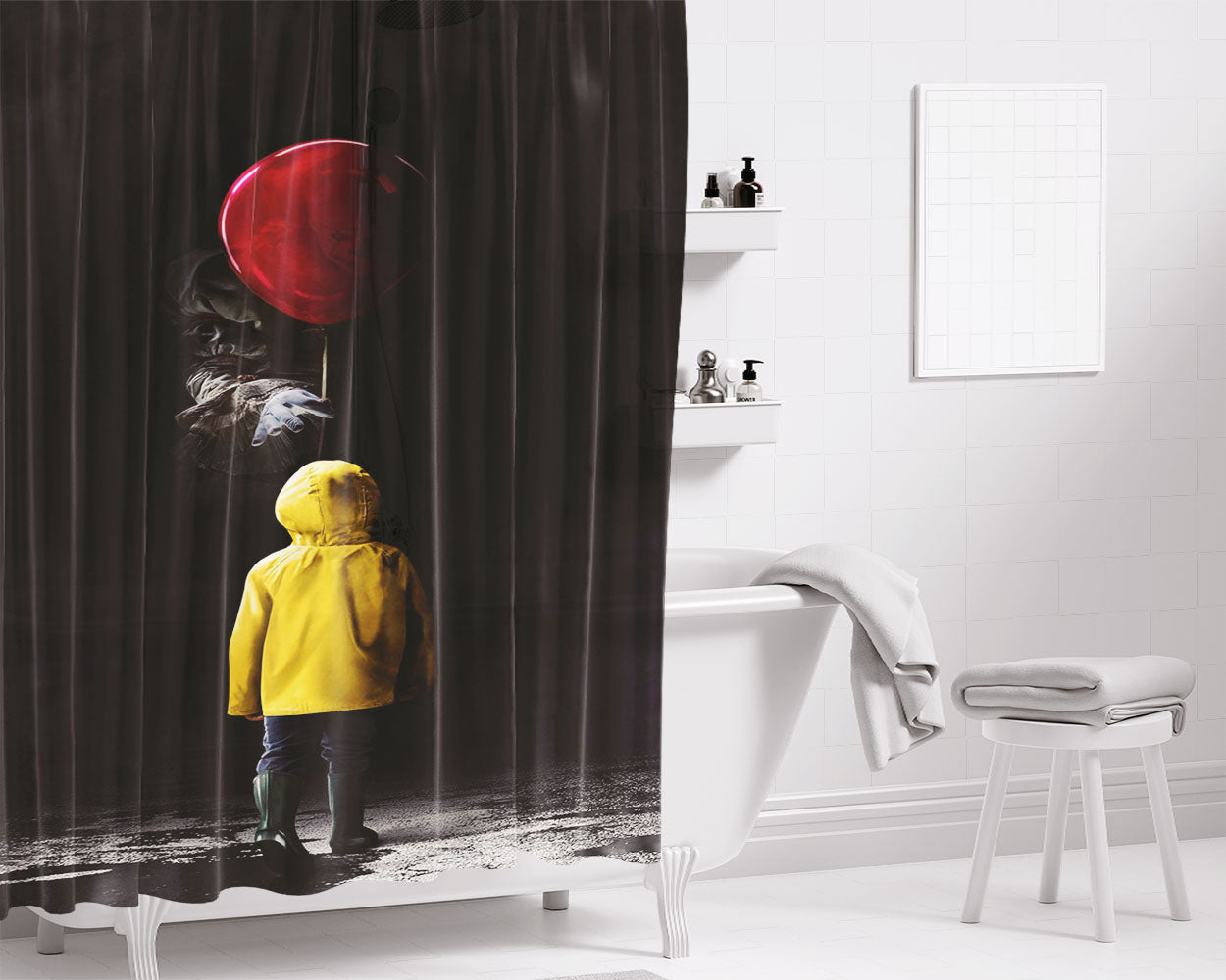 It Come Float Too Bathroom Shower Curtain Fabric Waterproof | 66 X 72 Inch
