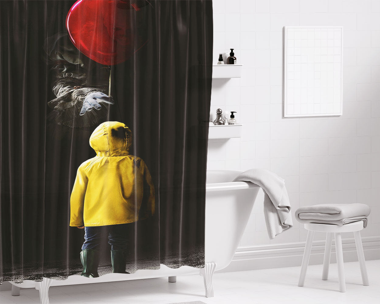 It Follows Bathroom Shower Curtain Fabric Waterproof | 66 X 72 Inch