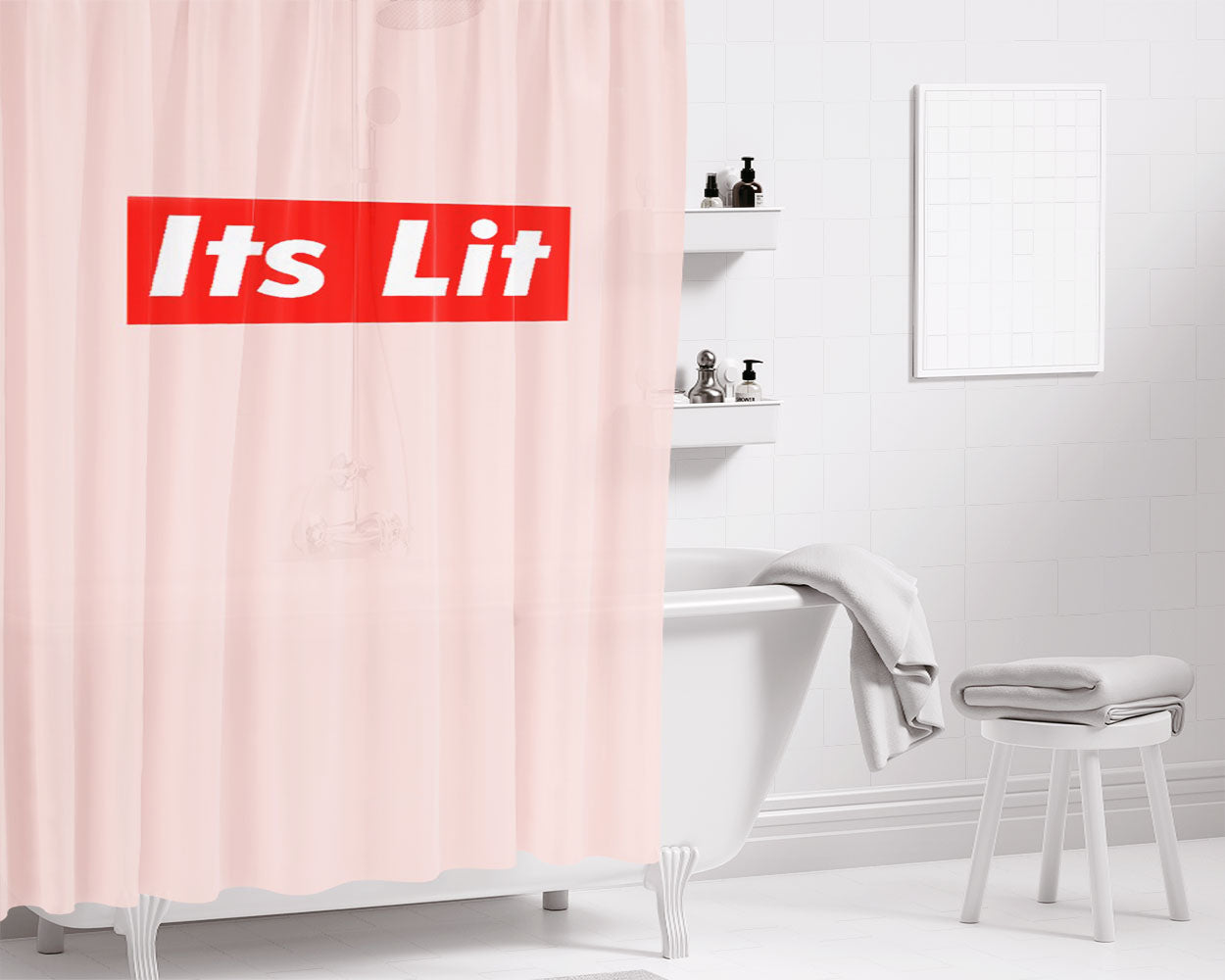Its Good To Be King Bathroom Shower Curtain Fabric Waterproof | 66 X 72 Inch