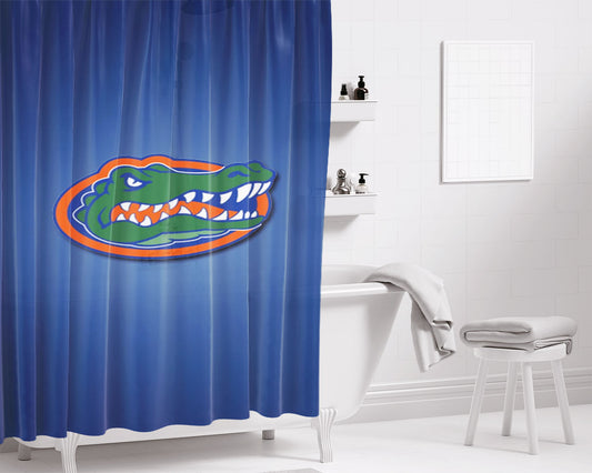 Crocodile Florida Football Bathroom Shower Curtain Fabric Waterproof | 66 X 72 Inch