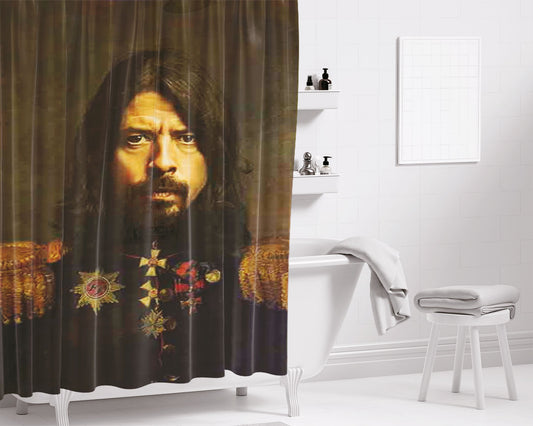 Dave Grohl Foo Fighters Concert Bathroom Shower Curtain Fabric Waterproof | 66 X 72 Inch
