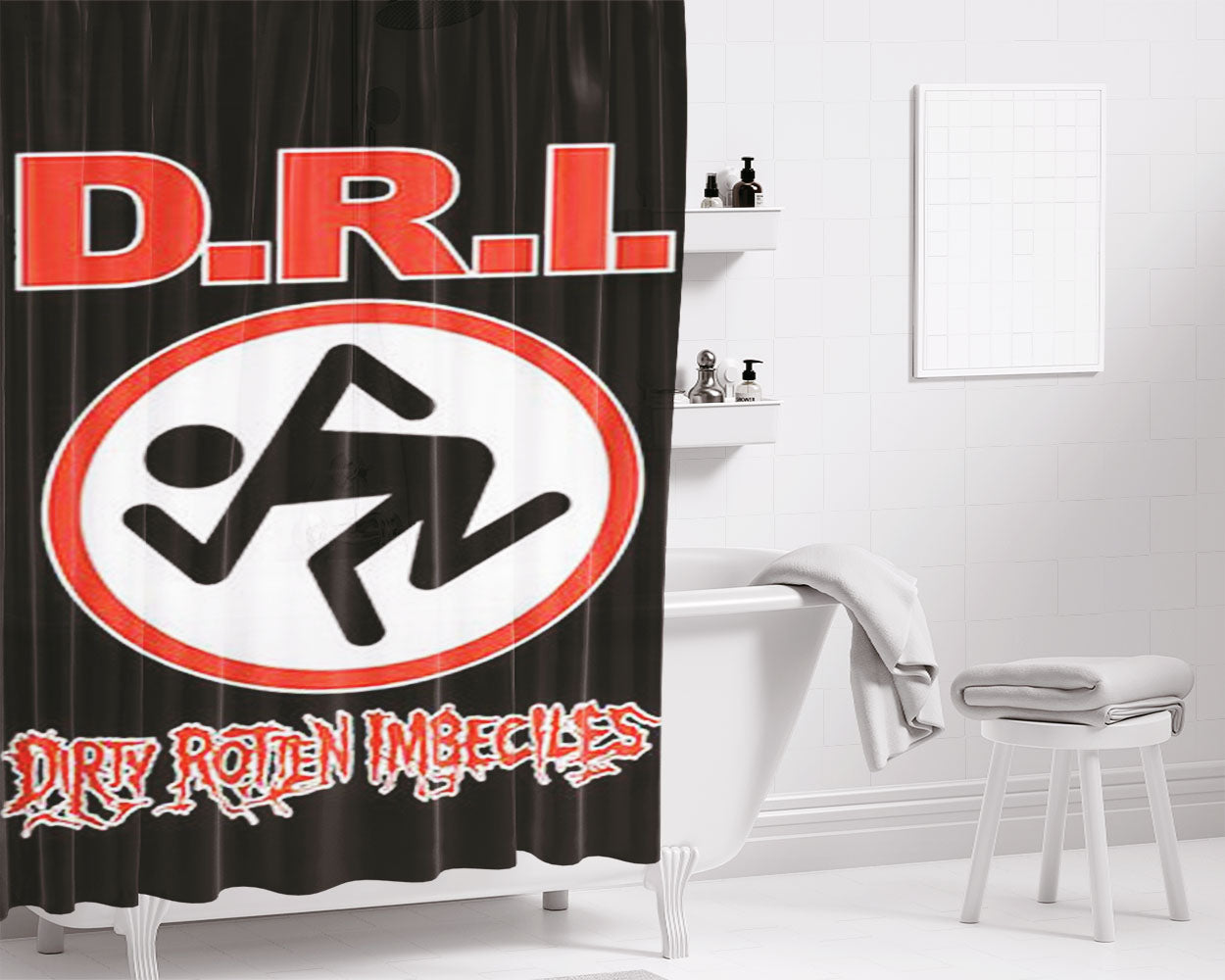 Dirt Bike Mx Vs Atv Reflex Bathroom Shower Curtain Fabric Waterproof | 66 X 72 Inch