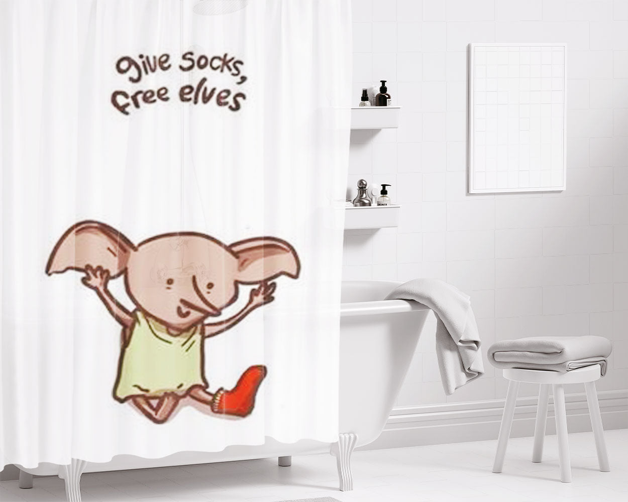 Do You Still Love Me Snoopy Bathroom Shower Curtain Fabric Waterproof | 66 X 72 Inch
