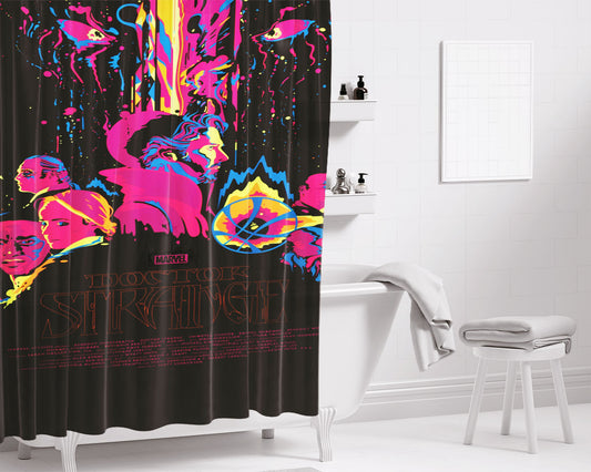 Doctor Stramge Many Hand Vector Bathroom Shower Curtain Fabric Waterproof | 66 X 72 Inch