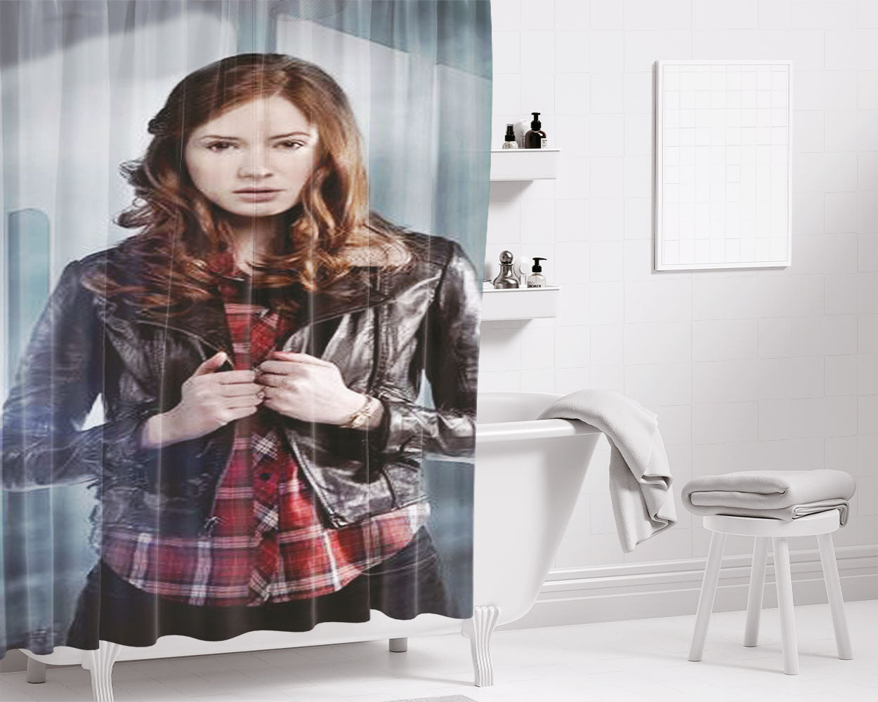 Doctor Sycho Bathroom Shower Curtain Fabric Waterproof | 66 X 72 Inch