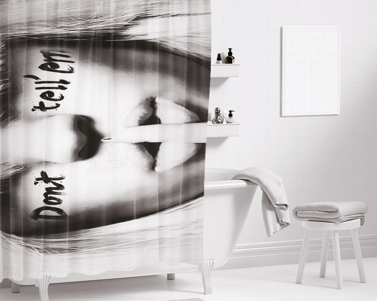 Dont Mess Up My Tempo August Bathroom Shower Curtain Fabric Waterproof | 66 X 72 Inch