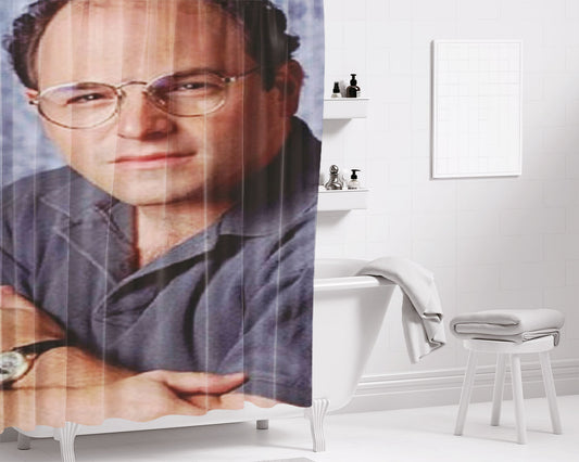 George Costanza Portrait Bathroom Shower Curtain Fabric Waterproof | 66 X 72 Inch