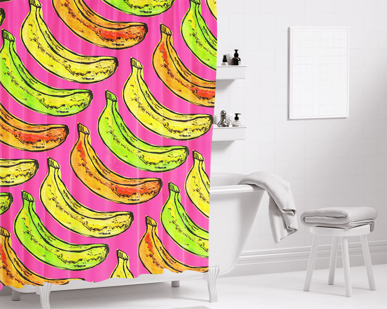 Georgiana Paraschiv Patterns August Bathroom Shower Curtain Fabric Waterproof | 66 X 72 Inch