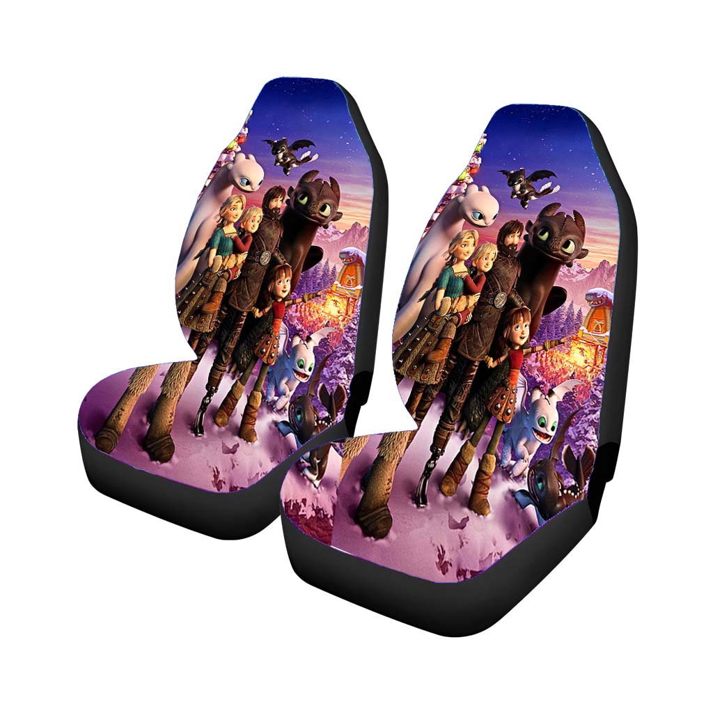 How To Train Your Dragon Homecoming Hiccup Astrid Toothless Car Seat Covers